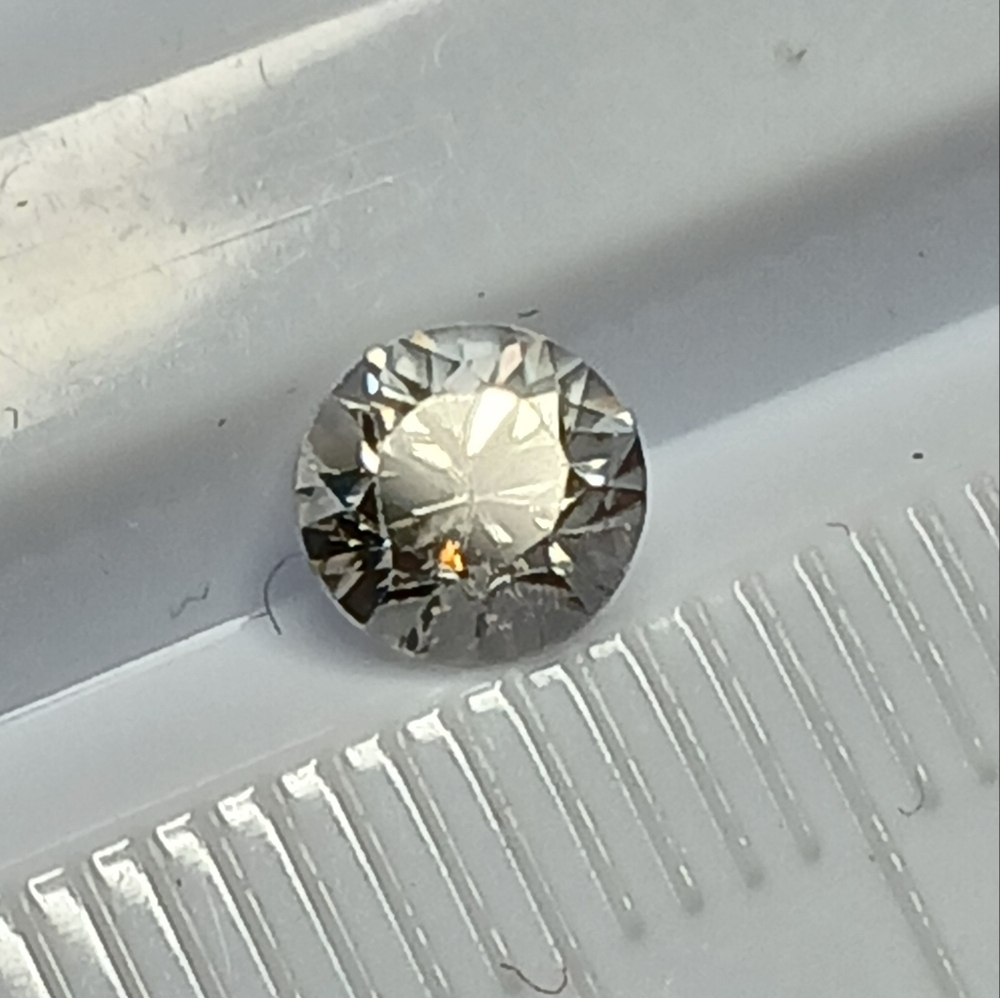White Brilliant Cut Zircon Gemstone 5mm